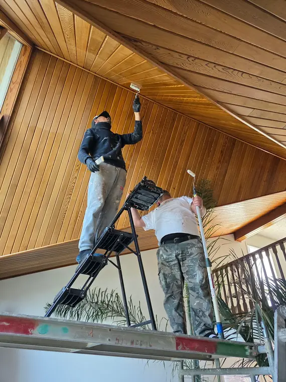 Life Saver Painting crew on site in Calgary, AB