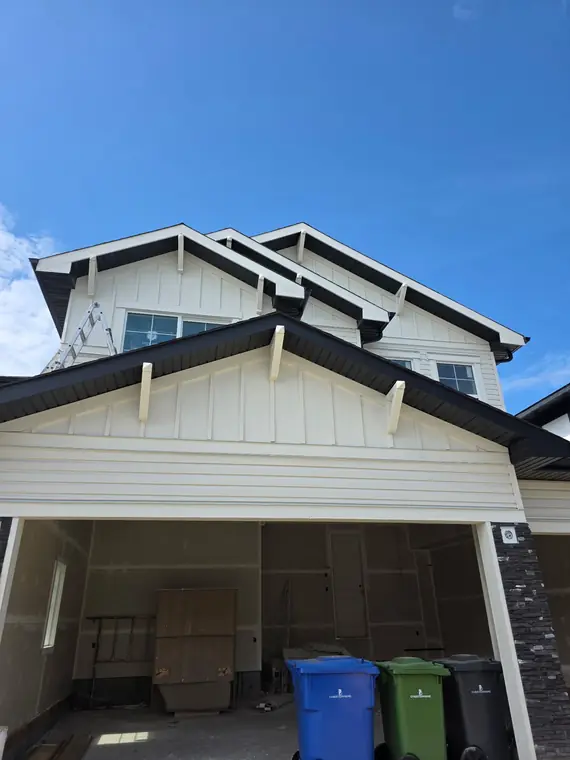 Exterior painting and stucco project by Life Saver Painting in Calgary, AB