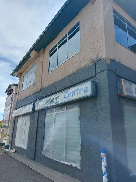 Exterior painting and stucco project by Life Saver Painting in Calgary, AB