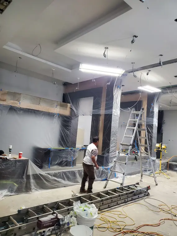 Life Saver Painting crew on site in Calgary, AB
